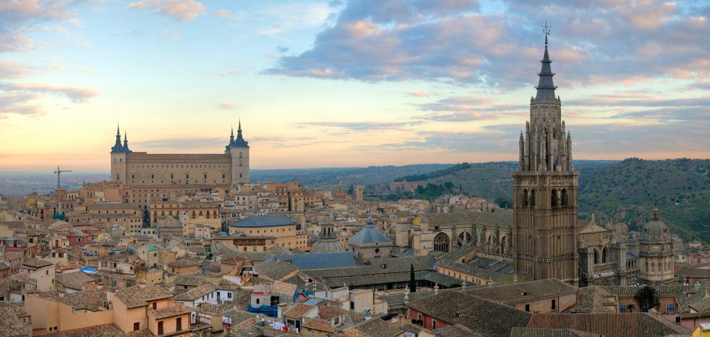 Breathtaking view over the imperial city of Toledo.